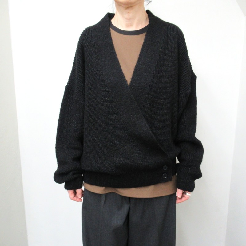 Audrey and john wad カシュクールカーディガン /BK190 【日本製】